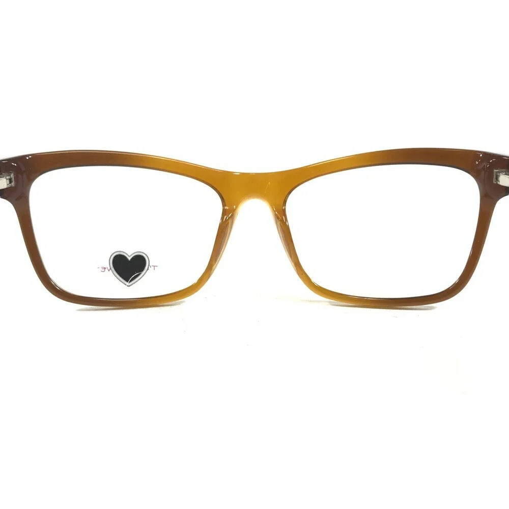 Truth & Love Eyeglasses Frames T & L 12 COL 10 Clear Brown Fade 52-16-135